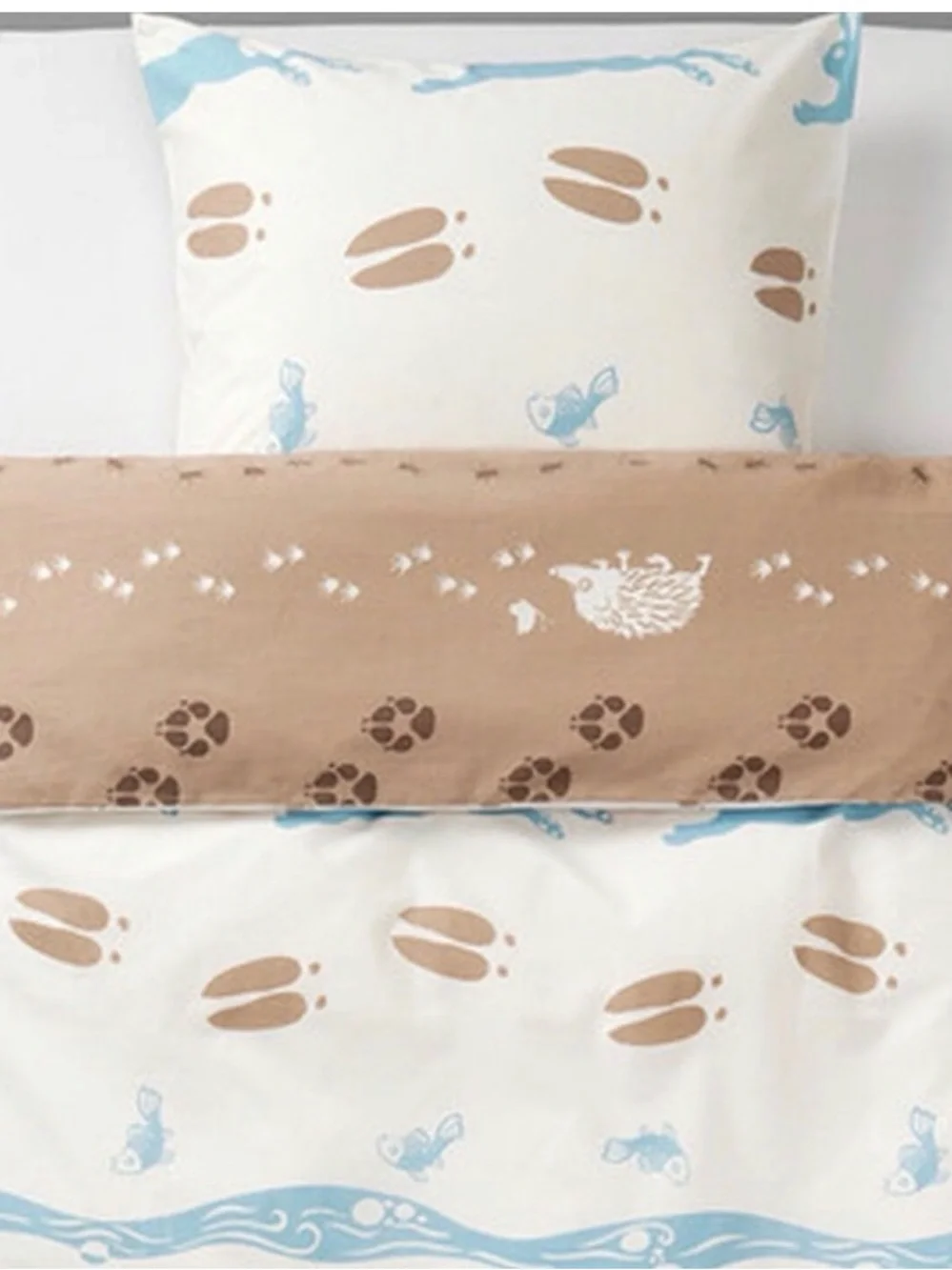 Handmade curtains made from IKEA Vandring Skogsliv duvets (Woodland animals)